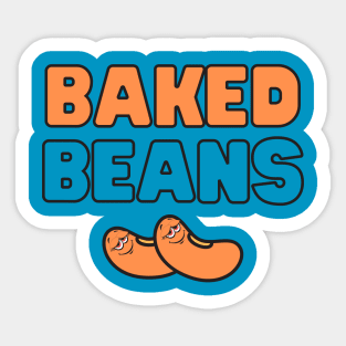 'Baked' beans weed print Sticker